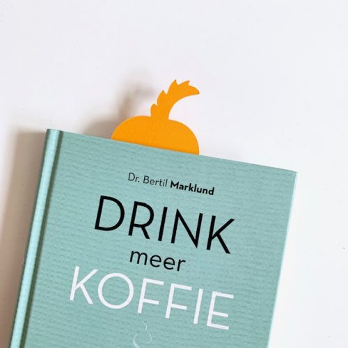 vrolijke boekenlegger in de vorm van een hondje