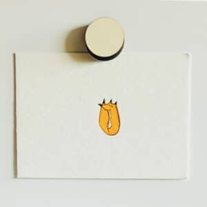 ronde kaarthouder plak en klak